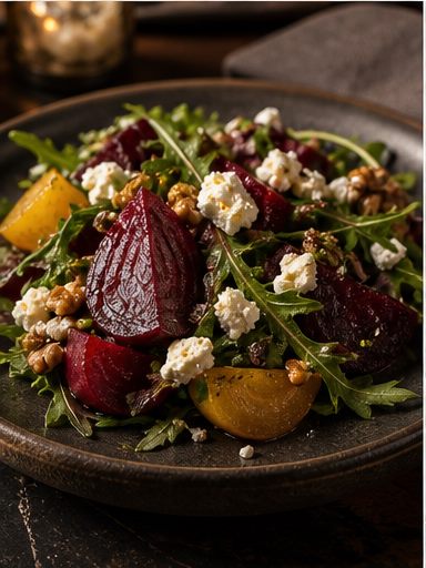 Charred Beet & Goat Cheese Salad
