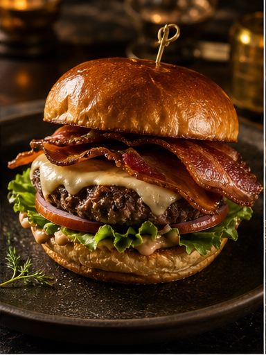 Maple Bacon Hearth Burger